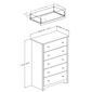 South Shore Vita Soft Grey 5-Drawer Chest - image 5
