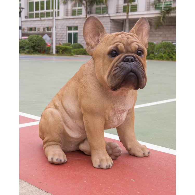 Hi-Line Gift Squatting French Bulldog Garden Statue