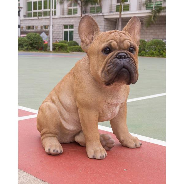 Hi-Line Gift Squatting French Bulldog Garden Statue