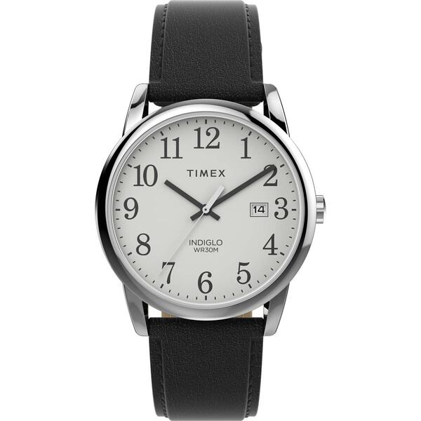 Mens Timex&#40;R&#41; Easy Reader Leather Strap Watch - TW2V68800JT - image 
