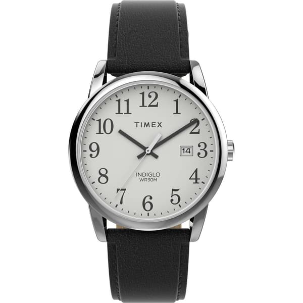 Mens Timex&#40;R&#41; Easy Reader Leather Strap Watch - TW2V68800JT - image 