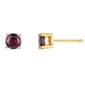 February Birthstone Simulated Amethyst 6mm Stud Earrings - image 1
