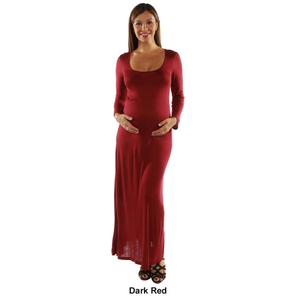 Plus Size 24/7 Comfort Apparel A-Line Maternity Dress