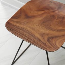 9th & Pike® Rustic Brown Metal Ottoman