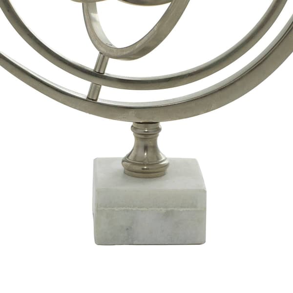9th &amp; Pike® Silver Aluminum Glam Armillary