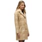 Womens NVLT Notch Collar Single Breasted Coatigan - Camel Plaid - image 4