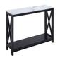 Convenience Concepts Oxford Faux Marble Top Console Table - image 1