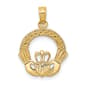 Unisex Gold Classics&#40;tm&#41; 14kt. Gold Claddagh Charm - image 1