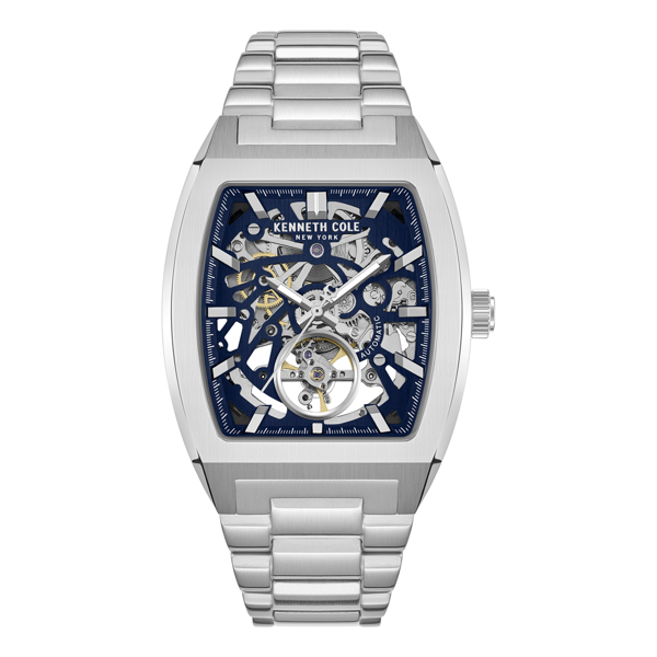 Mens Kenneth Cole New York® Automatic Silver Watch - KCWGY0077503