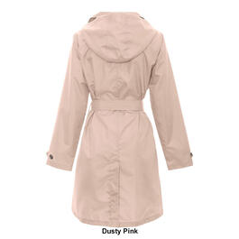 Womens Capelli Solid Trench Raincoat