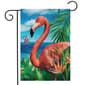 Flamingo Paradise Garden Flag - image 1