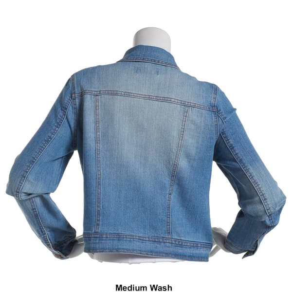 Juniors Love of Denim Classic Everyday Stretch Denim Jacket