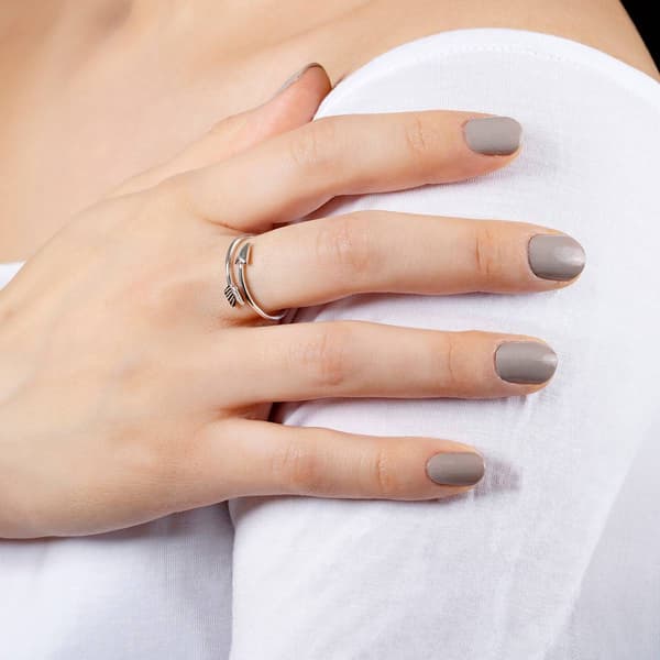 Athra Sterling Silver Arrow Ring