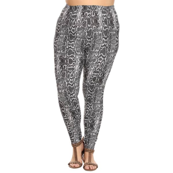 Plus Size White Mark&#40;R&#41; Snake Leggings