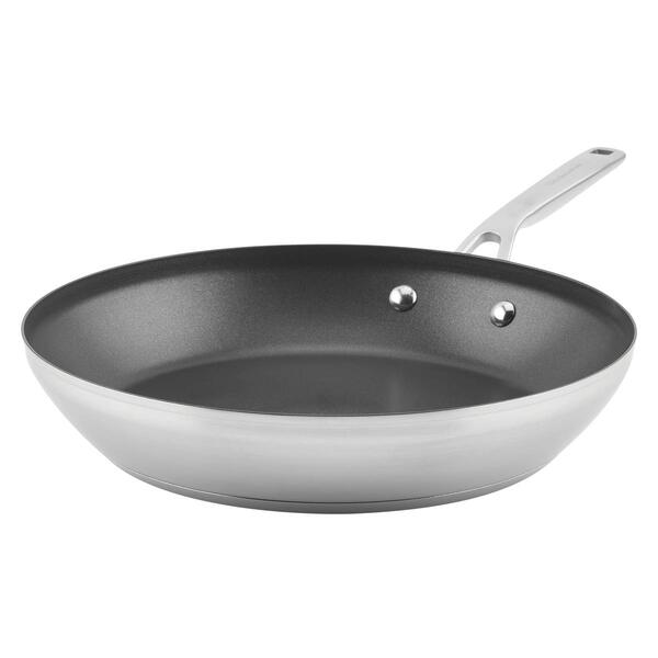 KitchenAid&#40;R&#41; Stainless Steel 3-Ply Base 12in. Nonstick Frying Pan - image 