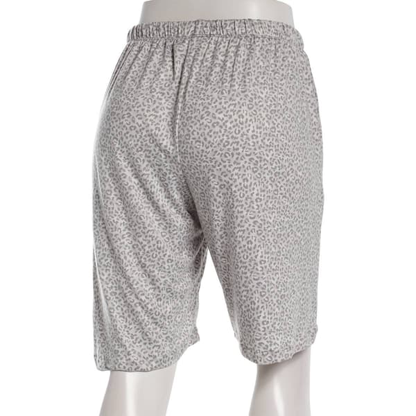 Plus Size René Rofé® Leopard Bermuda Pajama Shorts