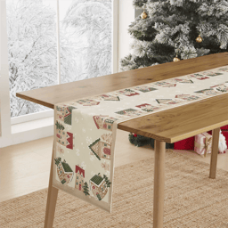 Avanti Linens Gingerbread Village Runner - 72in.