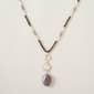 Ashley Cooper(tm) Shiny Gold Necklace w/ Diamond Beads & Pendant - image 1
