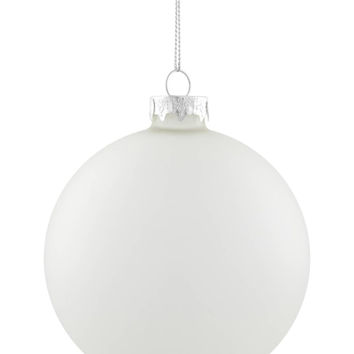 Northlight 4ct. Frosted Matte Glass Christmas Ornaments
