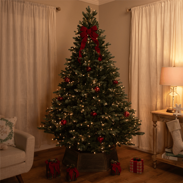 Northlight Real Touch™ 7.5ft. Pre-Lit Blue Spruce Christmas Tree