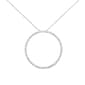 Haus of Brilliance Sterling Silver 4ctw. Diamond Hoop Pendant - image 1