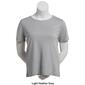 Petite Hasting & Smith Short Sleeve Solid Round Neck Tee - image 8