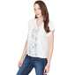 Womens Skye’s the Limit Fresh Start V Neck Ditsy Floral Blouse - image 3