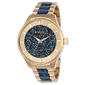 Womens Invicta Angel Rose Gold & Blue PC21 Quartz Watch - 24662 - image 1