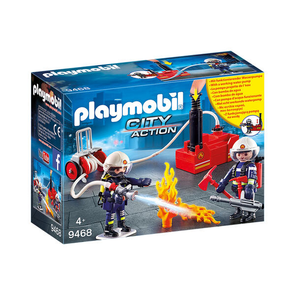 Playmobil Firefighters with Pump - image 
