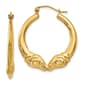 Gold Classics(tm) 26mm. 14kt. Gold Polished Ram Hoop Earrings - image 1