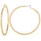 Jessica Simpson Imitation Yellow Gold Plated Omega Hoop Earrings - image 2