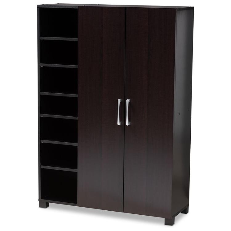 Baxton Studio Marine Entryway Shoe Storage Cabinet w/ Shelves