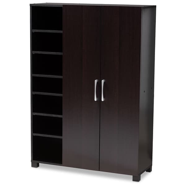 Baxton Studio Marine Entryway Shoe Storage Cabinet w/ Shelves