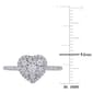 Diamond Classics™ 10kt. White Gold 1/2ctw. Diamond Heart Ring - image 5