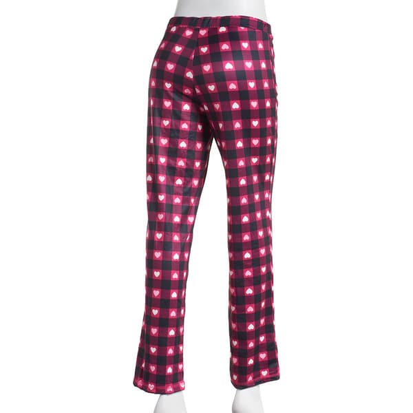 Juniors Rampage Buffalo Check & Hearts Pajama Pants