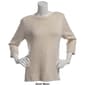 Womens Leo & Nicole 3/4 Sleeve Bateau Yarn Sweater - image 3