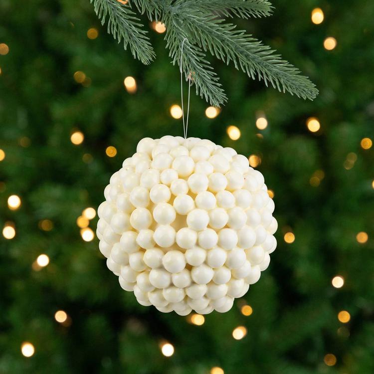 Northlight Seasonal White Berries Christmas Ball Ornament