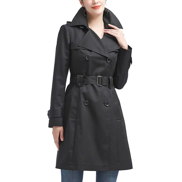 Womens BGSD Waterproof Adjustable Hooded Trench Coat