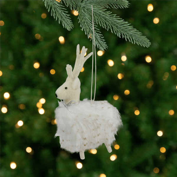 Northlight 8in. Plush Reindeer Christmas Ornament