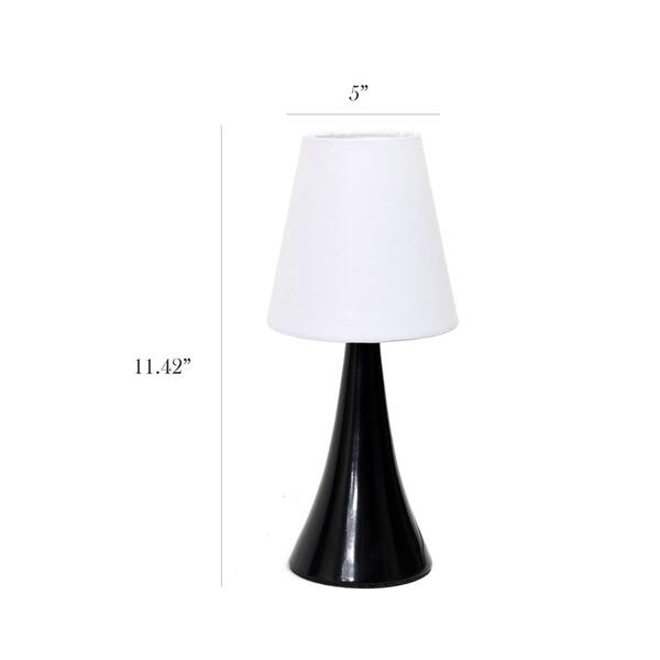 Simple Designs Valencia Mini Touch Table Lamp w/Shades - Set of 2