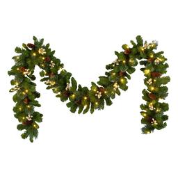 National Tree Crestwood(R) Gold Spruce 9ft. LED Christmas Garland