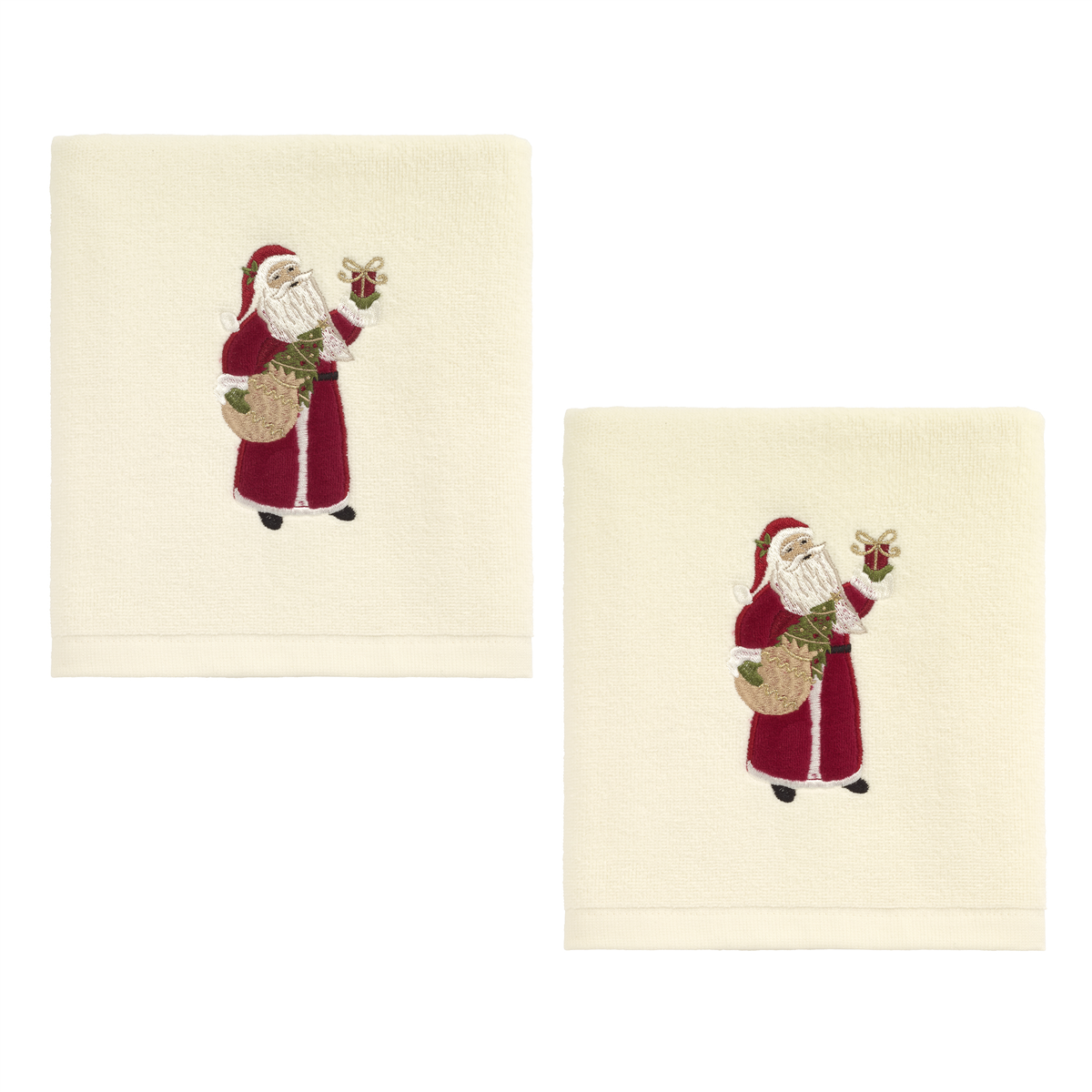 Avanti Santa Gifts 2pk. Hand Towel Set