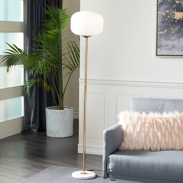 9th & Pike&#174; White Metal Modern Floor Lamp