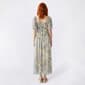 Juniors Wallflower Floral Chiffon Bodice Puff Sleeve Maxi Dress - image 2