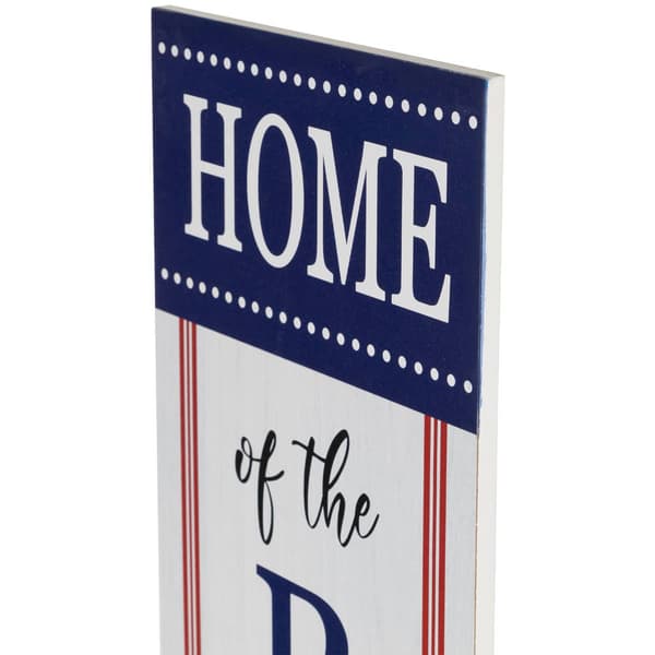 Northlight Seasonal "Home of the Brave" Porch Board Sign
