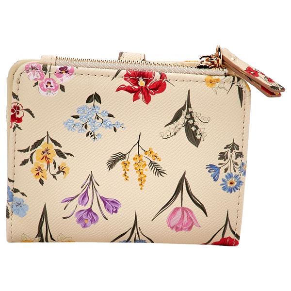 Womens Nanette Lepore Aime Print Slim Bifold Wallet - Boho Garden