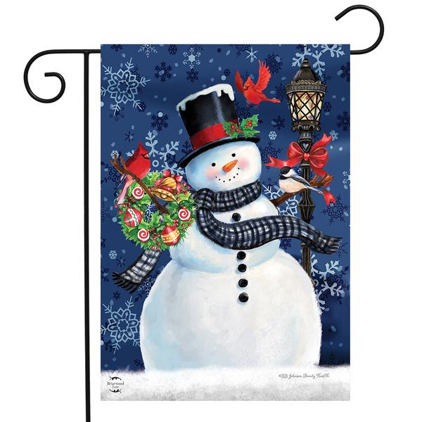 Briarwood Lane Snowman Holiday Cheer Christmas Garden Flag - image 