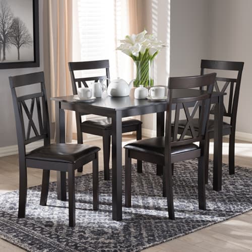 Baxton Studio Rosie 5pc. Dining Set - image 