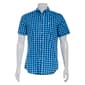 Mens Chaps Short Sleeve Stretch Button Down Shirt - Classic Blue - image 1