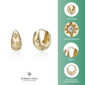 Brilliant Grown 18kt. Gold-Plated Lab-Grown Diamond Hoop Earrings - image 5
